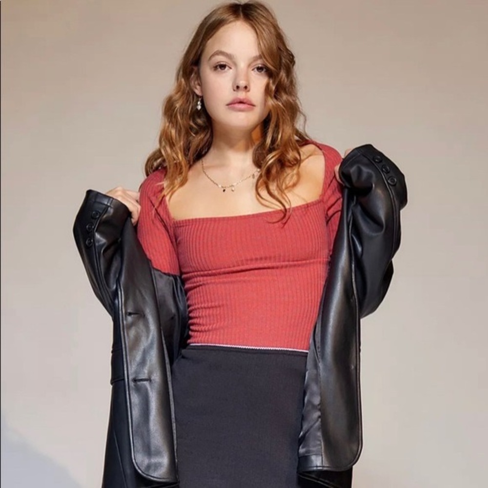 NWT Urban Outfitters Orla Square Neck Top